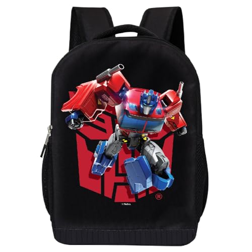 Fast Forward Mochila Transformers para meninos – Mochila acolchoada de malha de 40,6 cm para meninos, Optimus 1, Large, Bolsa Optimus