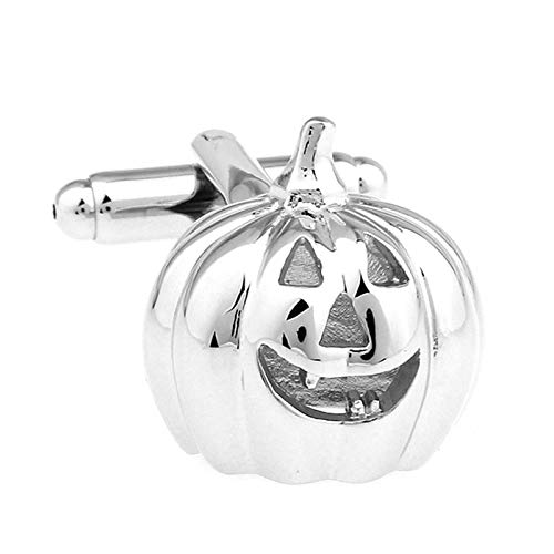 Mancuernillas Hombre Calabaza Plateadas KnBoB miniatura 3