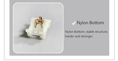 KPREPUBLIC Interruptor KTT Kang Branco V3 Linear 43g 53g MX Switch para Teclado Mecânico 80m Lubrifi