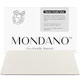 Mondano Stone Bath Mat, Diatomaceous Earth Shower Non Slip Bathroom Mat Quick Dry Stone Mat, Stone Dish Drying Mat, Stone Bath Mats for Bathroom, Diatomaceous Earth Hard Rug (Pebble White)