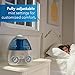 Vicks Starry Night Filtered Cool Mist Humidifier, Medium to Large Rooms, 1 Gallon Tank – Cool Mist Humidifier for Baby and Kids Rooms with Light Up Star Night Light Display, Works with Vicks VapoPads