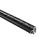 Trim-Lok Trim Seal with Side Bulb ? Fits 1/64? Edge, 3/8? Bulb Seal Diameter, 250? Length ? PVC Plastic Trim with EPDM Rubber Seal, Easy to Install for Cars, Boats, RVs, Trucks, and Home Applications