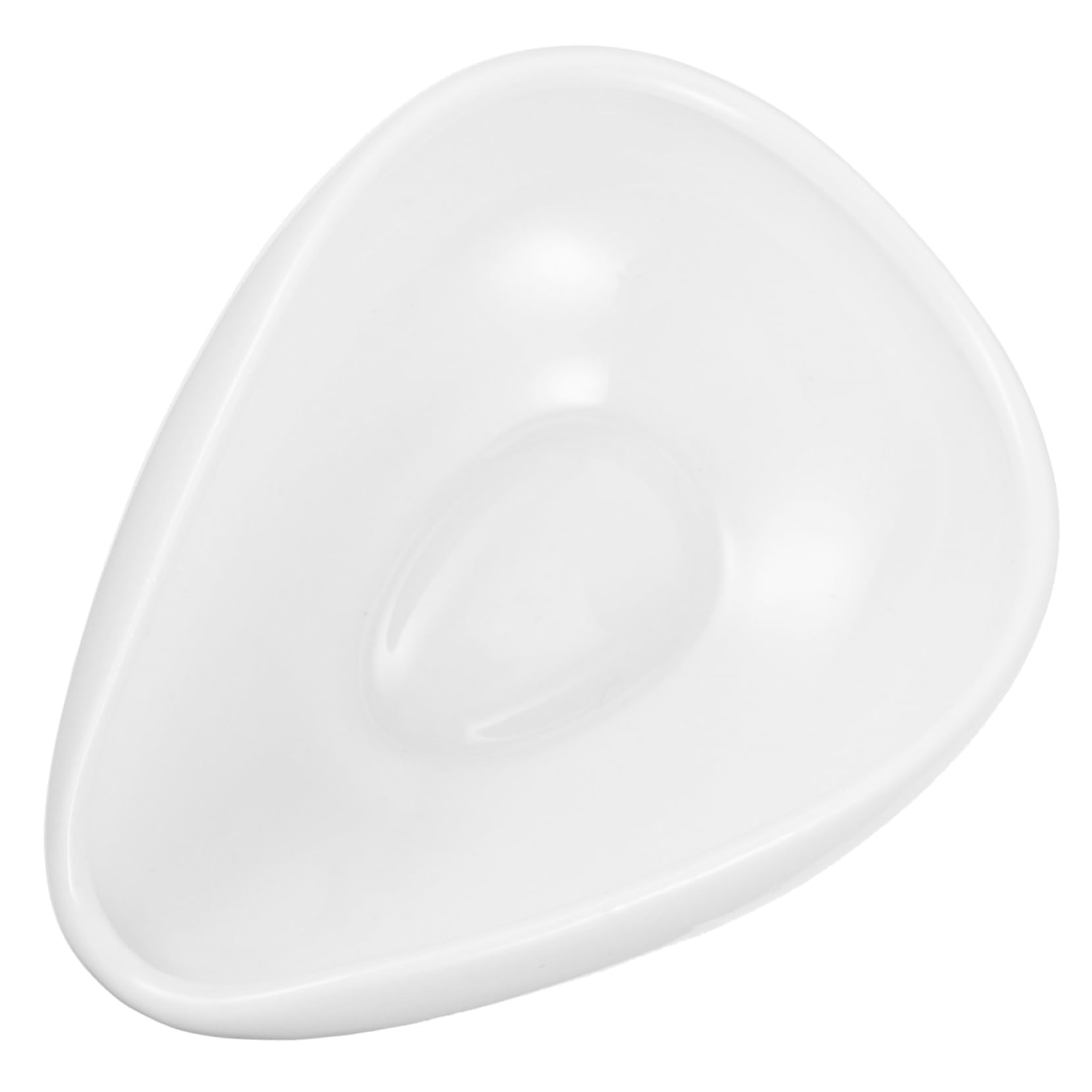 GREENADSCAPE 1pc Ceramic Tea Scoop White Teaspoon for Office Tea House Restaurant Ergonomic Design Easy to Clean Unique Shape Teaware Accessory