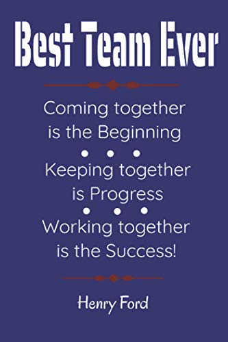 Best Team Ever: Notebook Player Appreciation Gift Blank Lined Journal ...