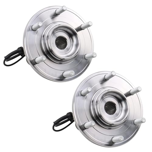 Image of TRQ Front Left and Right Wheel Bearing & Hub Assembly Set 2 Piece for 2008-2010 Infiniti QX56 2008-2011 Nissan Armada 2008-2011 Titan 2012 Armada to 11-30-11 2012 Titan to 12-31-11