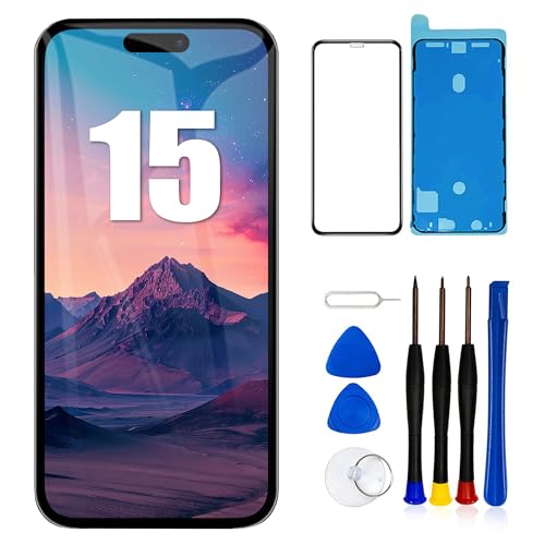 ⚡【Compatibilità dello schermo】Questo kit di riparazione dello schermo funziona solo per iPhone 15 LCD (6,1 pollici). Si prega di riconoscere il modello di iPhone prima dell'acquisto.