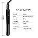 MHU Flat Iron 1 Inch Professional Travel Portable Negative Ions Protect Hair, Hair Straightener&Curler Anti frizz Dual Voltage Salon Floating Titanium Plate, Hair Iron, Fast Heat Adjustable Temp Black