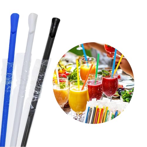 100 pitillos cuchara 23 cm colores surtidos miniatura 4