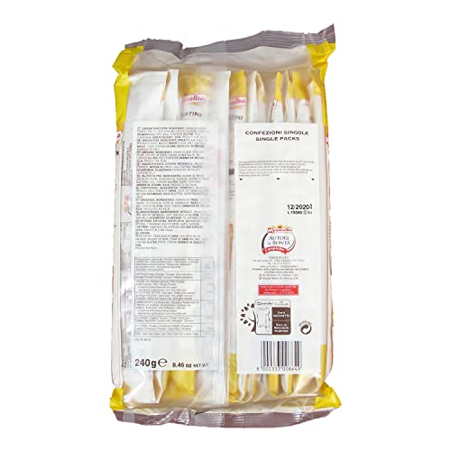 Panealba Thin Grissini Breadsticks | 3 Bags Case | Each Bag Contains 20 Packets (60 Packets Total) | Each Packet Contains 4 Grissini | Imported from Italy | Natural Ingredients | Baked to Perfection | Crispy