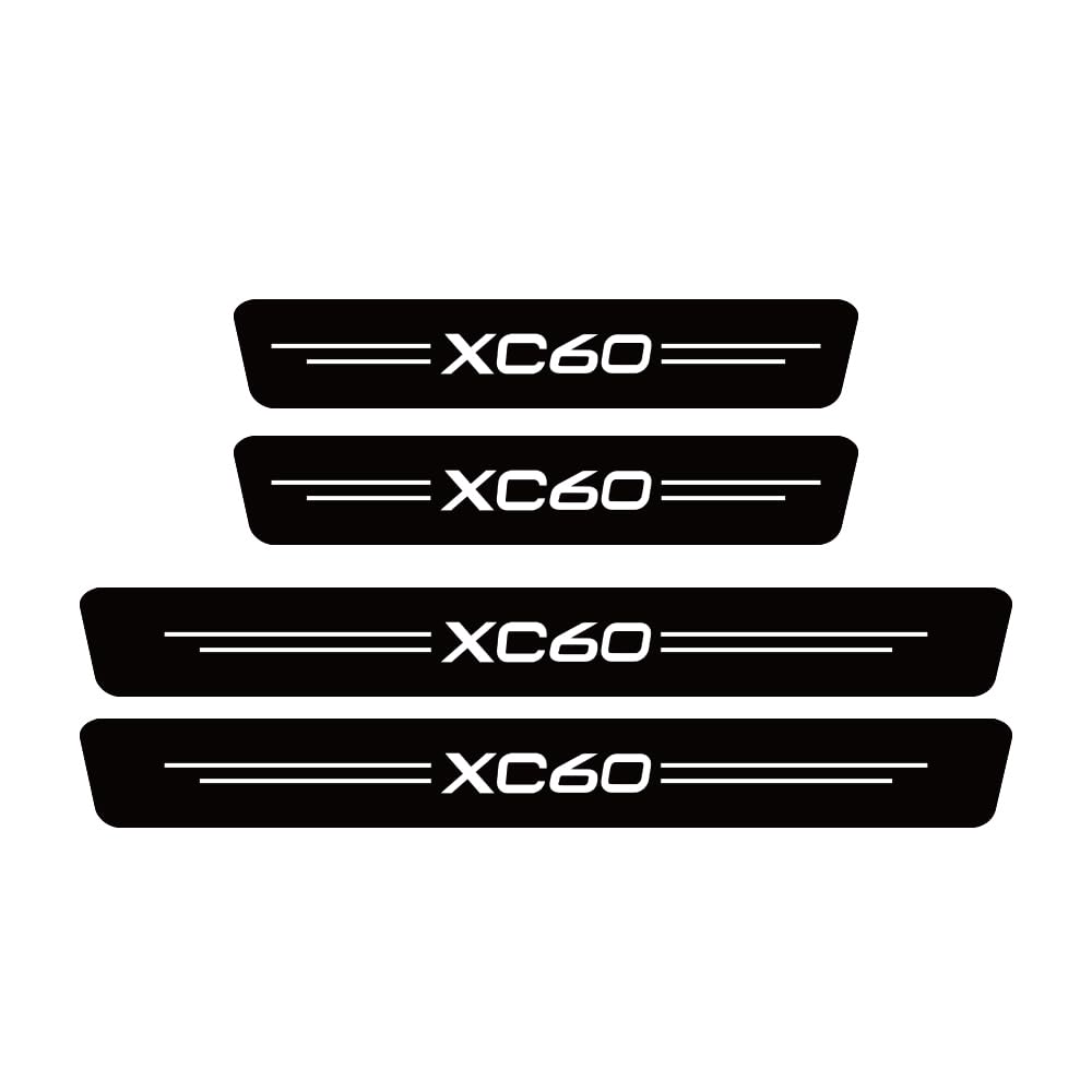 Sdyayfge Normal 4Pcs Kick Plates Car Door Sill Protector,For Volvo Xc60