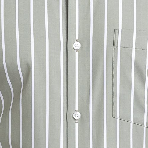Image of Park Avenue Men's Pure Cotton Stripe Pattern Slim Fit Ainsley Collar Full Sleeve Formal Shirt