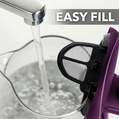 OVENTE Electric Kettle, 1.5L Borosilicate Glass Countertop Water Heater and Boiler for Coffee or Tea, BPA-Free, Auto Shut-Off, Boil-Dry Protection, Removable and Washable Spout Filter, Purple KG83P by OVENTE - Image 5