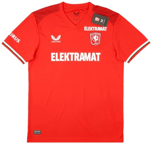 Image of Castore FC Twente Enschede Men's Home Football Shirt Jersey 2024-2025 Small Red