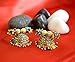 Indian Ethnic Gold Plated Fashion Oxidized Designer Traditional Afghani Wedding Party-wear Bollywood Dangle Hoop Bali Jhumka Earrings