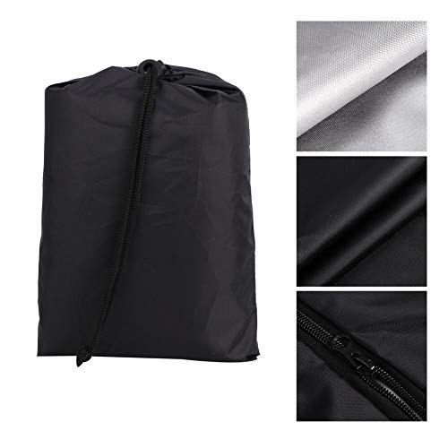 Housse de protection pour lit pliable et portable bâche noire rangement - 6