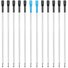 Big Diamond pens, Black Ink Ballpoint pen Bling Crystal Rhinestone Jewel Gem Metal Pens with Diamond Top Writing School Office Supplies Wedding Birthday Decoration Gifts Pen 10Black+2Blue Refill