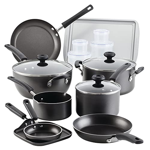 Olla cocinar, Juego 20 ollas y sartenes antiadherentes Aluminio fácil Limpieza