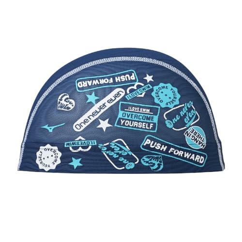MIZUNO(ミズノ) 水泳 競泳 フィットネス スイムキャップ メッシュキャップ N2JWC016 ユニセックス M ネイビーのサムネイル