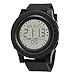 Produktbild armbanduhr for herren Luxus silikon Analog Digital Military Sport LED wasserdichte Armbanduhr(Black)