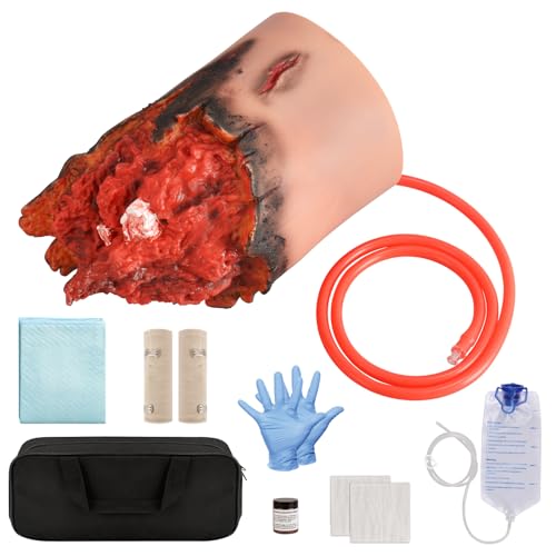 Image of Wound Packing Trainer Kit, Stop The Bleeding Kit for hemostasis Training, Wearable Severed Leg Trauma Trainer
