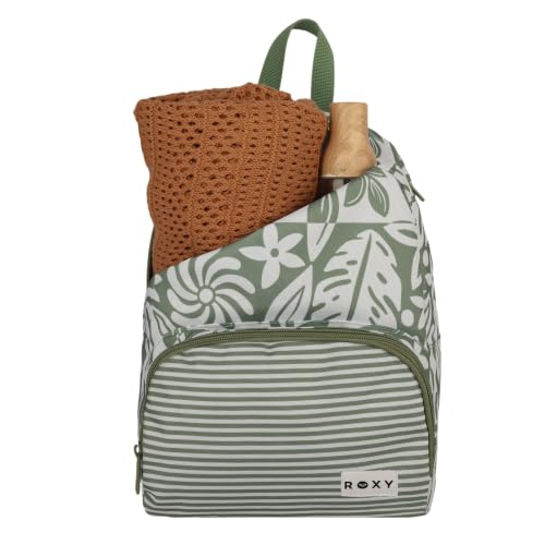Image of Roxy Women's Always Core Backpack | Travel | Everyday Carry | Beach | Polyester | 8L Capacity -Cool Surf Oil Green