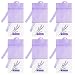 Vosarea Lot de 30 sachets pour sachets parfumés à la lavande (vides), refermable par cordon, 30 unités, violet clair