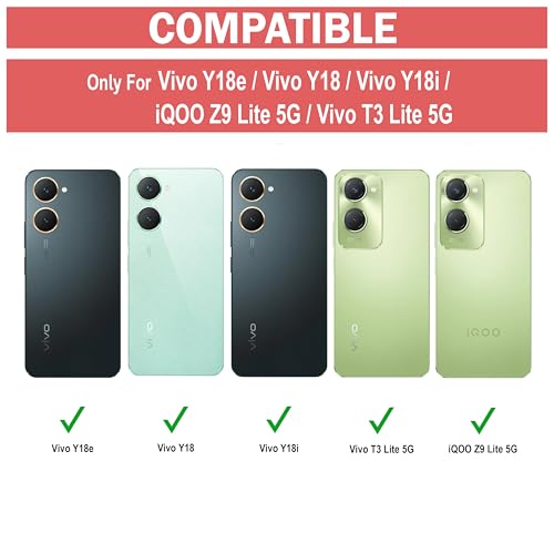 Image of Amazon Brand - Solimo Back Case Cover for Vivo Y18e | Compatible for Vivo Y18e Back Case Cover | Clear Case with Camera Protection | (TPU + PC | Matte Black)