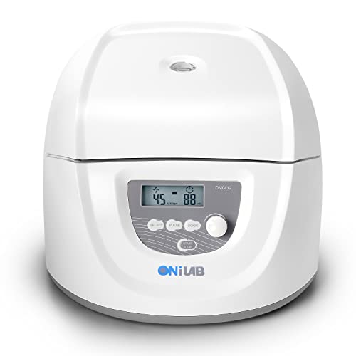 ONiLAB Labortisch-Zentrifuge 6x50 mL, 6X 15 mL/10 mL/7 mL/1.5-5 ml, Digitale Tisch-Laborzentrifuge, Timer 30 sec-99 min, Geschwindigkeit 300-4000 rpm(Max. 1800 xg)