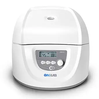 ONiLAB Lab benchtop Centrifuge Machine 8x15mL, 12x10mL/7mL/1.5-5ml, Digital Desktop Lab Centrifuge, Timer 30sec-99min, Speed 300-4500rpm(Max. 2490xg)