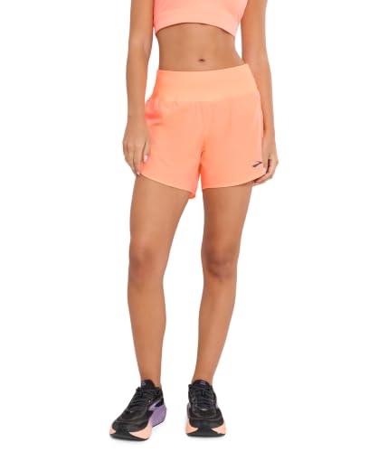Brooks, Womens, Chaser 5" Shorts 2.0, Cyber Peach, Size: Medium, Inseam: 5 - image 1