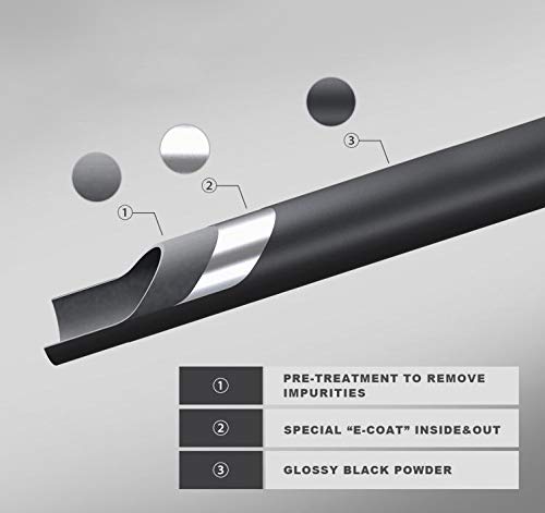 Black Horse Rear Bumper Guard Double Tube Black Compatible With 2011-2022 Dodge Durango|2011-2022 Jeep Grand Cherokee-8D080618A #TOP6