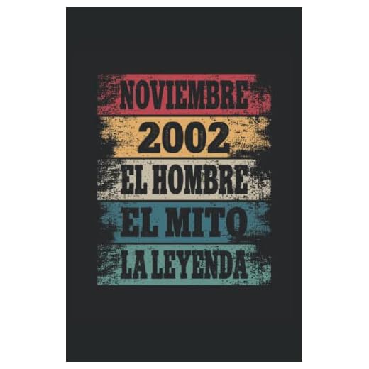 Noviembre 2002 - El Hombre - El Mito - La Leyenda: Regalos Originales para Hombre Papá Abuelo Hermano - Diario, Cuaderno De Notas, Apuntes O Agenda