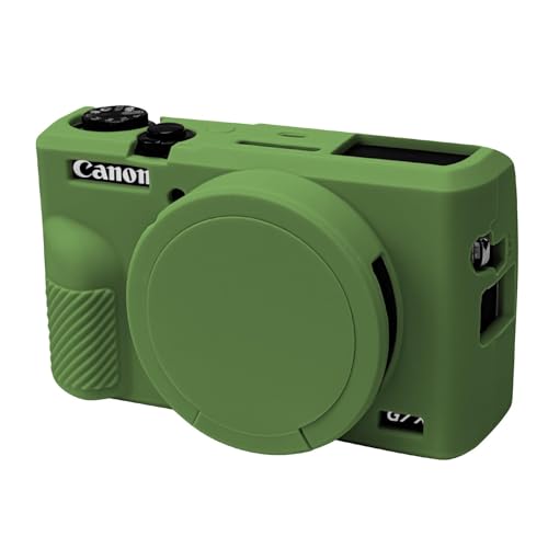 Funda para Cámara Canon Powershot G7 X Mark III en Silicona Verde miniatura 1
