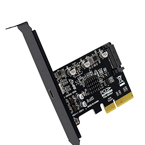 Carte USB PCIE Type C contrôleur ASM3242 protocole USB 3.2 Gen 2X2