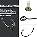Flbirret 30Pcs Carp Fishing Ronnie Rig Hook Bait Stoppers & Screws Set - Quality Terminal Tackle for Easy Bait Connection
