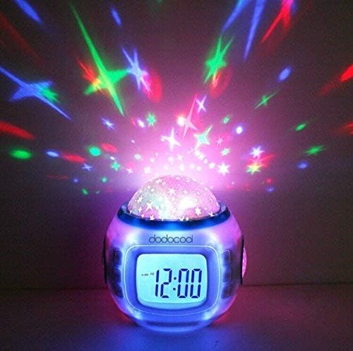 Grandman Music Starry Star Sky Digital Led Projection Projector Alarm Clock Calendar Thermometer Horloge Reloj Despertador