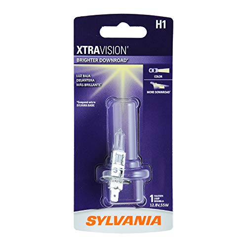 SYLVANIA H1 XtraVision Halogen Headlight Bulb, (Contains 1 Bulb)