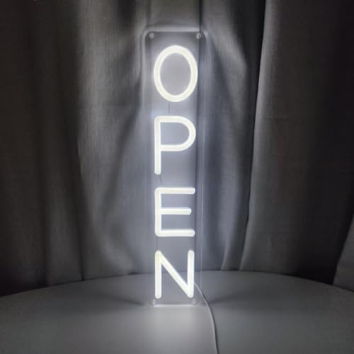 Image of Neon LED Open Sign 17in w /Remote Controller, Electric Light Up Sign for Business, Shop, Pub, Bar, Restaurant, Coffee Shop, Salon, Hotel