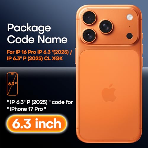 Image of TAURI 3 Pack for iPhone 17 Pro Screen Protector 6.3 inch with Auto-Installation Tool, Tempered Glass, Scratch-Resistant, [Military Grade Protection] Film