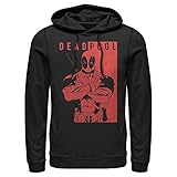 Men's Marvel Deadpool Crossed Arms Pull Over Hoodie - Black - 3X Large