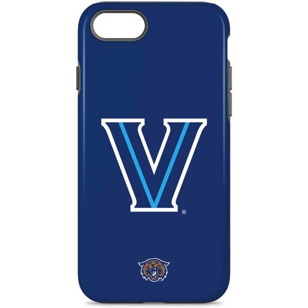 Skinit Pro Phone Case Compatible with iPhone 8 - Officially Licensed College Villanova V Design Blue