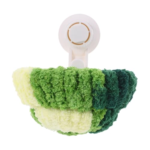 Toddmomy Nido De Loros Cabaña para Acurrucarse De Pájaros Cama De Pájaro Nido De Loro para Jaula Casa De Pájaros De Peluche para Jaula Nido Colgante De Loro Nido De Pájaro El Plastico Green
