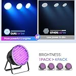 BETOPPER Par Lights with Remote Control, 54x3W LED RGB 3-in-1 Stage Lights DMX DJ Lighting Fixtures, Superior Brightness Strobe Light & Wash Light for Party, Concert, Church, Wedding, Bar,4 Pack - Image 4