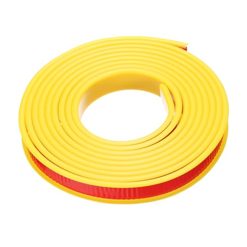 Image of uxcell U-Shape Edge Banding, 9.8ft x 20mm TPE Self-Adhesive Veneer Edging, Plywood Edge Trim Flexible Furniture Edge Protector for Countertop Cabinet Shelf Repair Restoration (Yellow)