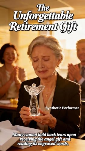 Retirement Gift for Woman Engraved Crystal Angel - Image 3