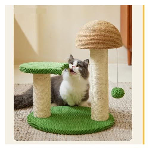 Arbre à chat résistant pour chaton actif avec griffoir sisal facile à monter - 4