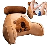 Almohada de Lectura para Cama | Respaldo ergonómico Suave con diseño Lindo | Almohada de Espalda Linda con, para Adultos y Soporte Lumbar y Cervical sofá Sentado Lectura Descanso