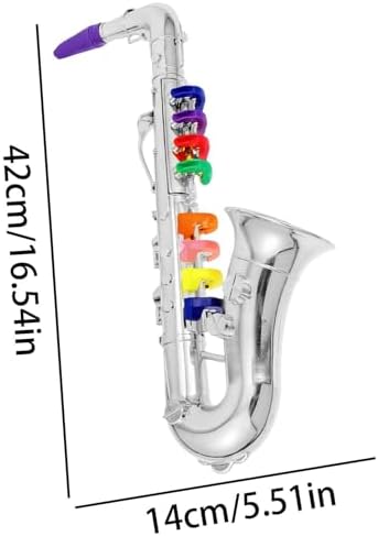 Toy Saxophone for Kids, Saxophone Instrument, Toy Instruments, for Party Birthday Holiday School Performance Stage Role Playing Talent Show Boys Girls - 4