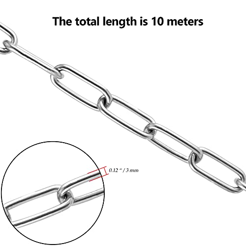 Chaîne en acier inoxydable KOOMEDA 32m robuste et durable