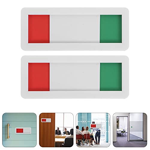 POPETPOP Door Sign- Office Sign, Conference, Vacant, Do Not Disturb Door, Privacy for Offices or Homes- 2pcs - Image 2